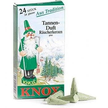 Candela profumata con coni d'incenso Abete - 24 pz Knox