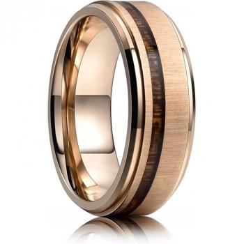 Koa Wood Engagement Ring