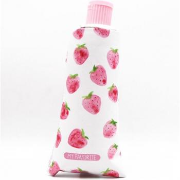 Strawberry Toothpaste PU Pencil Case