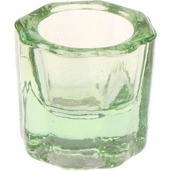Plato de vidrio dentista octagonal para mezclas - Laboratorio Dental - Hogar - 1 pieza