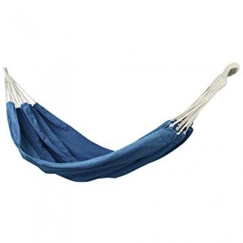 Hamac de jardin double bleu en polyester, sac de transport inclus (200 kg) – Mobili Rebecca