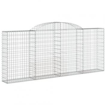 Cesti Gabbioni ad Arco in Ferro Zincato 30 pz 300x30x120 cm