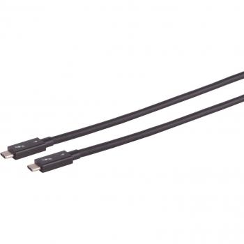 Shiverpeaks S/CONN maximum connectivity USB-C Verbindungskabel, Typ-C Stecker auf Typ-C Stecker, TB4, UltraFlex (1.50 m), USB Kabel