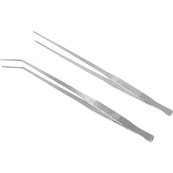 Ensemble de pinces pour aquarium en inox 2 pièces