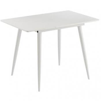Tavolo Estensibile Vicco, Beaver, Bianco, 80 x 70 cm