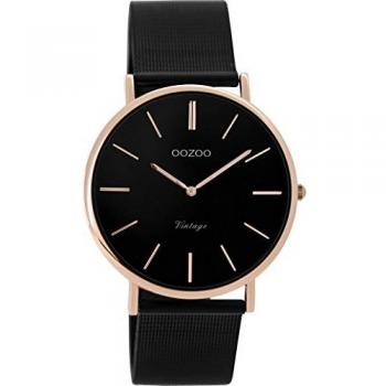 Oozoo Quarzuhr Vintage Damenmodell C8870 mit IP-Rose Meshband – 36 mm