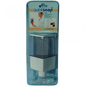 Dispenser di Sapone Liquido Quick Soap Serie Linea Accessori Bagno Bianco