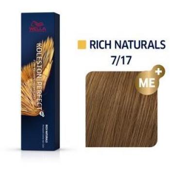 Koleston Perfect Me+ Rich Naturals Tinte Permanente Para Cabello Tono 7/17 60 Ml