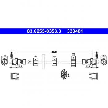 ATE 24.5237-0355.3 Bremsschlauch