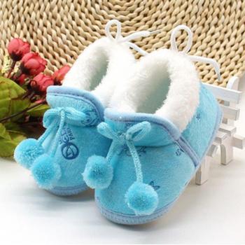 Lovely Winter Crib Shoes for Baby Girls 0-18M