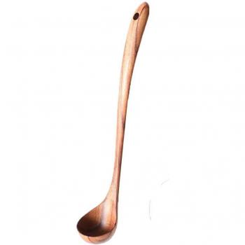 Japanese Wooden Long Spoon for Soup, Rice, Coffee, Honey & Seasoning - 1 Piece