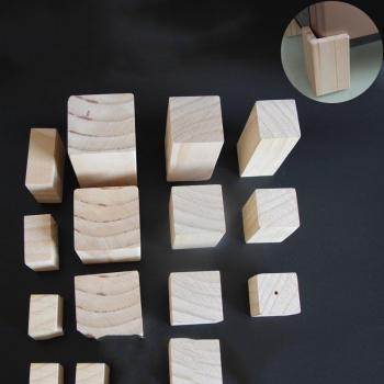 Desk & Bed Height Adjuster Set – 4 Wooden Leg Riser Kits