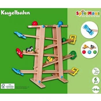 SMH Holz Kugelbahn mit Rollelemente