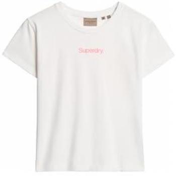Core City White Slim Fit – Camiseta Superdry Mujer