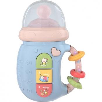 Q6PD Baby Musical Feeding Bottle Pacifier Toy Interactive Crib Electric LED Rattle