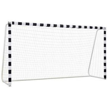 VidaXL Soccer Goal 118.1x63x35.4 Metal Black and White