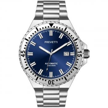 Prevetti ProDiver 200m Automatic PR1903 - Silver rostfri stål herrklocka
