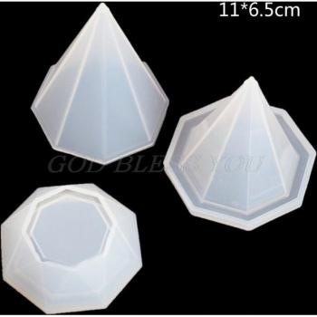 Moule de résine de boîte diamant avec couvercles de stockage - 54DC