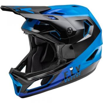 Casco Downhill Fly Racing Rayce Blu e Nero