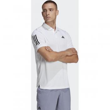 Polo Adidas Club 3STR Blanco para Hombre