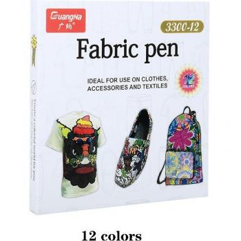 Marqueur Tissu Imperméable 24 Couleurs