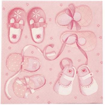 Ti-Flair Schuhservietten (Packung mit 20) in Rosa