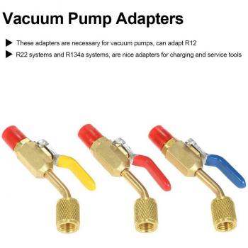 6 Pcs Air Conditioning Refrigerant Angled Compact Ball Valve