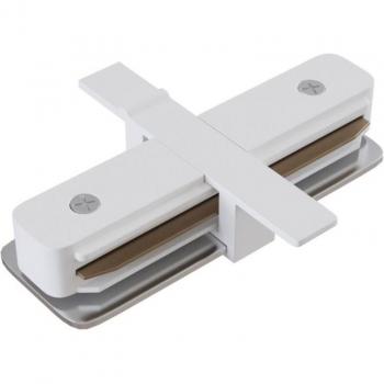 Connettore bidirezionale in alluminio bianco per binario
