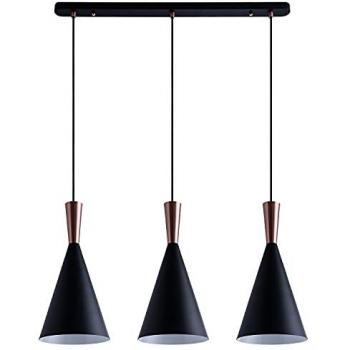 Luminaria Suspensa de 3 Focos para Mesa de Comedor