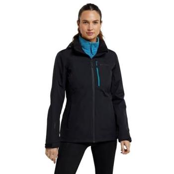 Black Breathable Mesh‑Lined Lightweight Waterproof Hooded Jacket – Rainforest II, Size 24