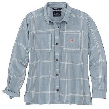 Carhartt Loose Fit Midweight Flannel Damen Hemd - Blau - S