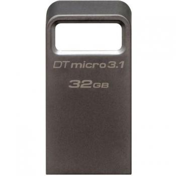 Kingston DataTraveler Micro 3.1 32GB Ultra Small Capless USB 3.1 Silver Edition