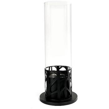 Piper Bougie de Table en Métal Noir – Bioéthanol