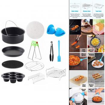 Air Fryer Accessory Kit - 12 Pieces for 3.2Qt-5.8Qt