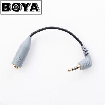 BOYA BY-CIP2 3.5mm to TRRS TRS Microphone Cable Adapter for iOS Devices