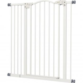 PawHut White Pet Safety Gate