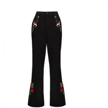 Viva Maria Black Hosen (Hellbunny) – Schwarz, Größe L – 70 % Poly, 27 % Viskose, 3 % Elas, Baumwolle