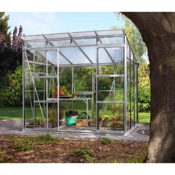 Vitavia Freya 5900 Gewächshaus mit Alu-Profilen, 3 mm Sicherheitsglaswand und 6 mm Hohlkammerplattendach