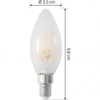 Bombilla LED E14 4,2W inteligente mate