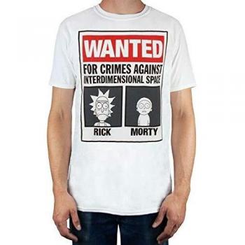 White Rick & Morty Adult Tee – Size Large