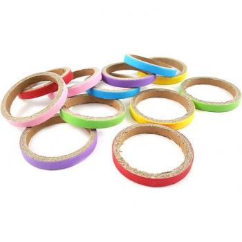 12Pcs/Set Multifunctional Chew Ring Bird Toy