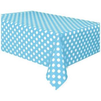 Plastico Blue Pois – Tovaglia Unica 137x274