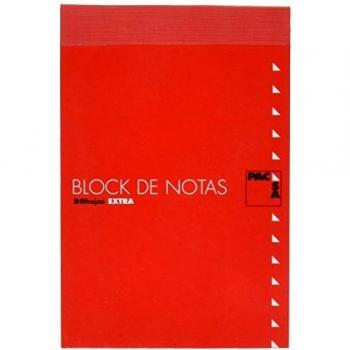 Paq/10 bloc notas con tapa 8º 80h 60gr 4x4