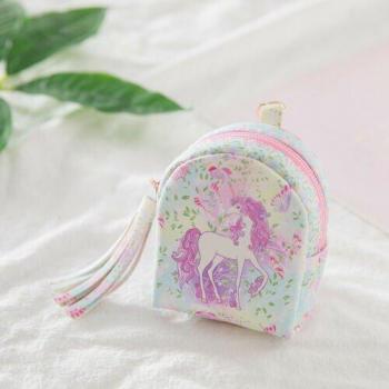 Set de Monedero Unicornio con Llavero y Bolsa
