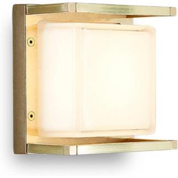 Moretti Luce Ice Cubic 3405 Applique LED per esterni, ottone natur