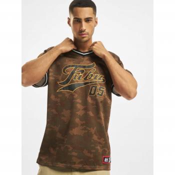 FUBU Varsity Mesh Jersey M Herren Olive/Schwarz/Orange