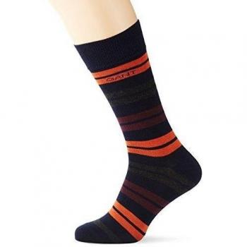 Calcetines GANT O. Rayas Bloqueadas, Beige (Burnt Ochre 220), Talla Única