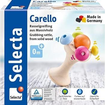 Anneau de préhension en bois multicolore Carello, 12 cm