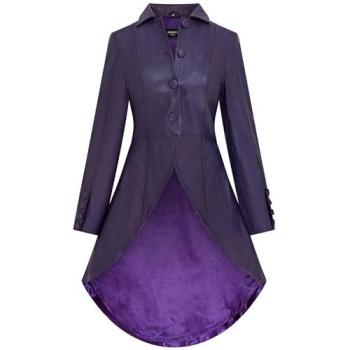 Plum Vantaa Gothic Victorian Long Coat for Women, Size XS