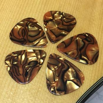 Tiger Stripe Celluloid Guitar Picks 500pcs 0.46mm / 0.71mm / 0.96mm